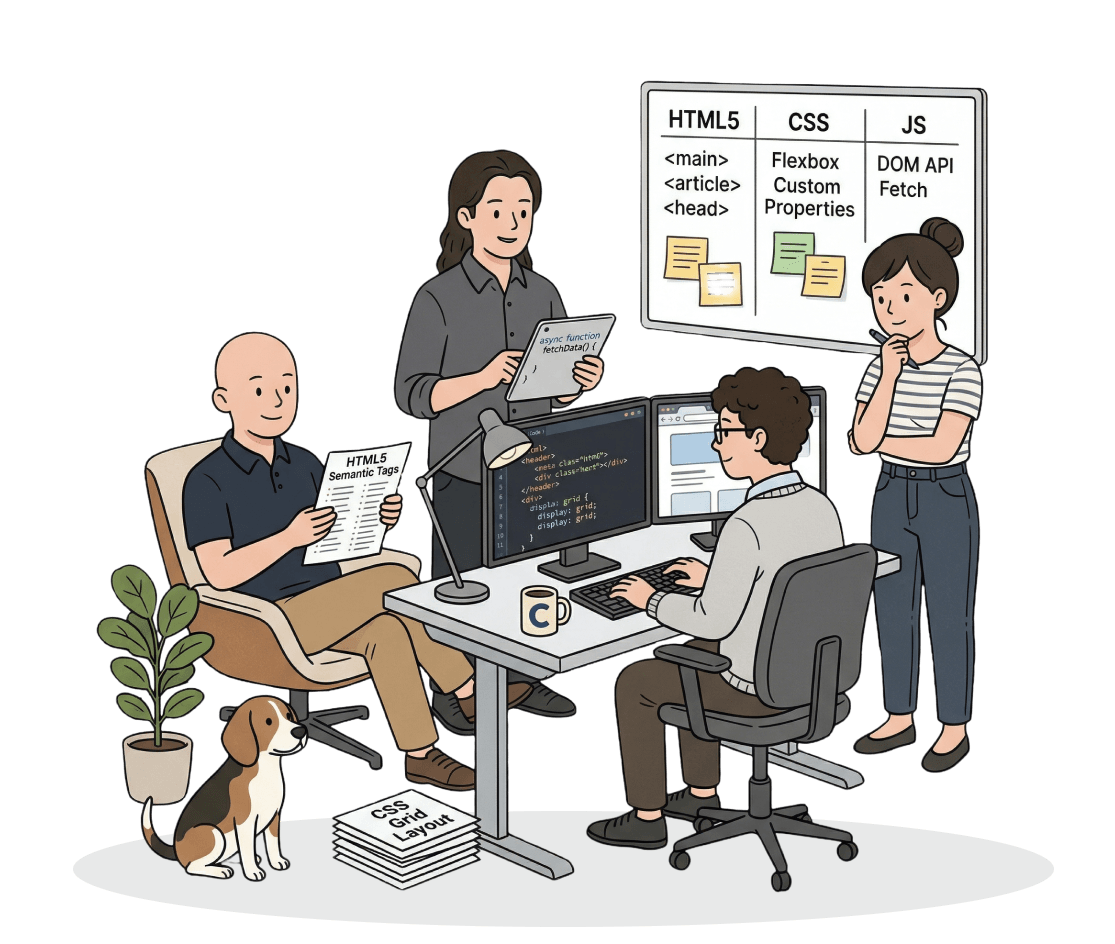 Webflow development illustration