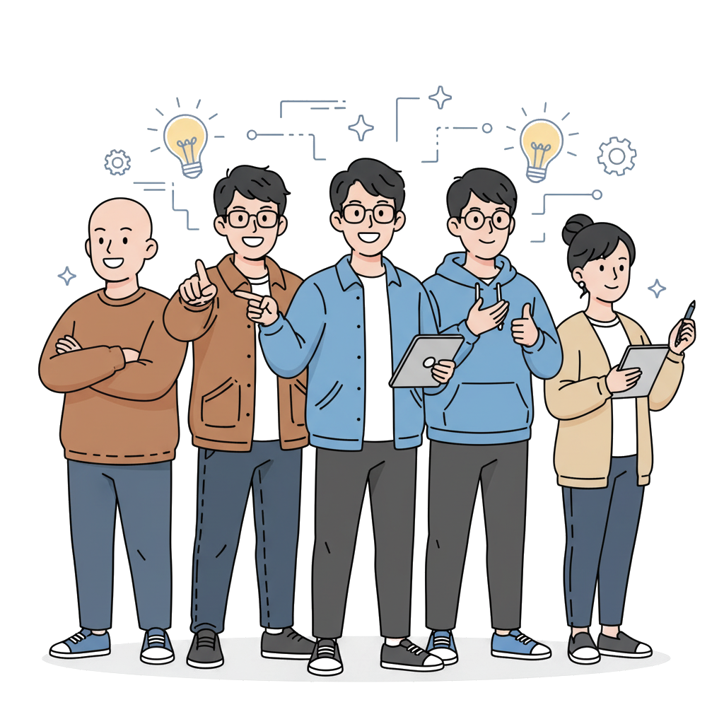 MorphMake development team illustration